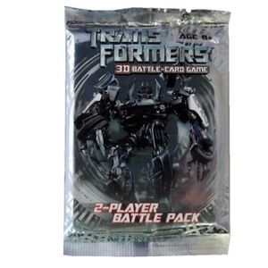 Transformers 3D 2-Player Battle Pack NEW Card Game Booster Packs (Set of 2)